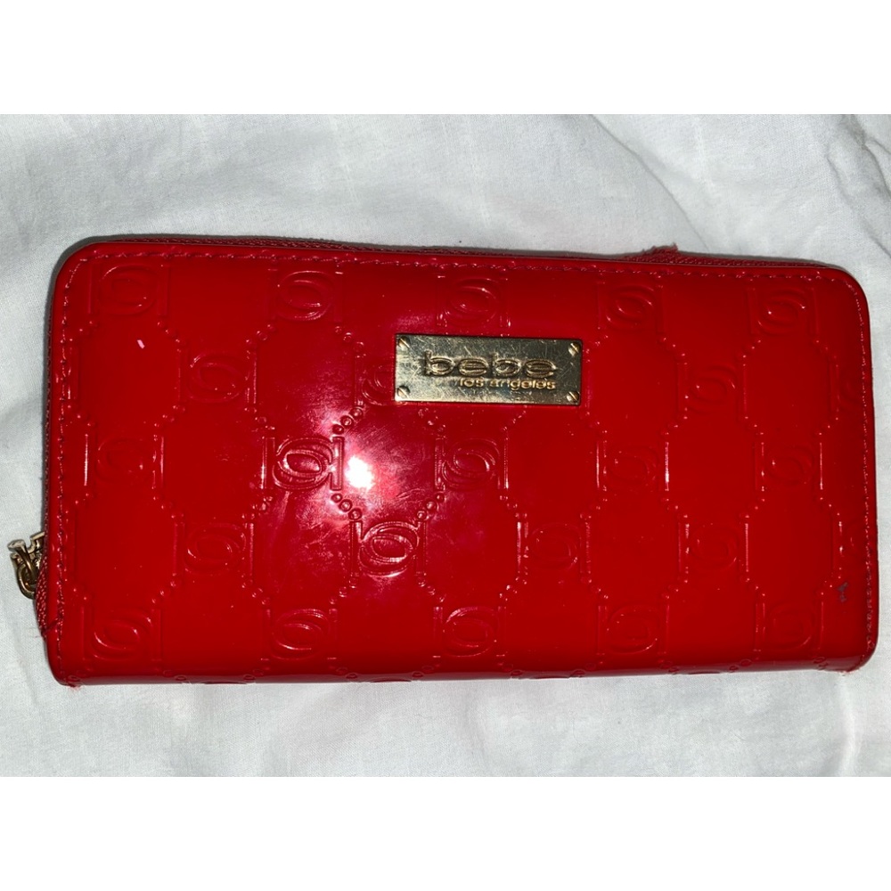 Red Bebe Wallet Ruby Red With Gold - image 1